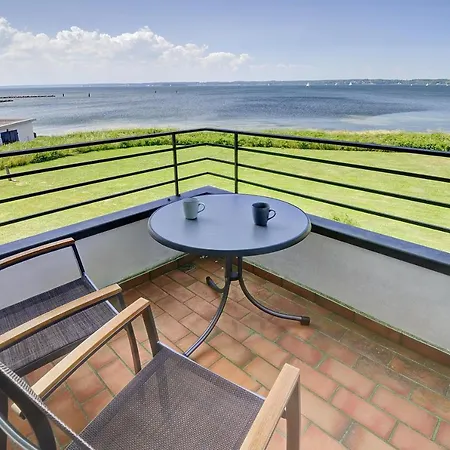 Fewo1846 - Fjordview - Komfortables Studioapartment Mit Balkon Und Meerblick Glücksburg Exterior foto